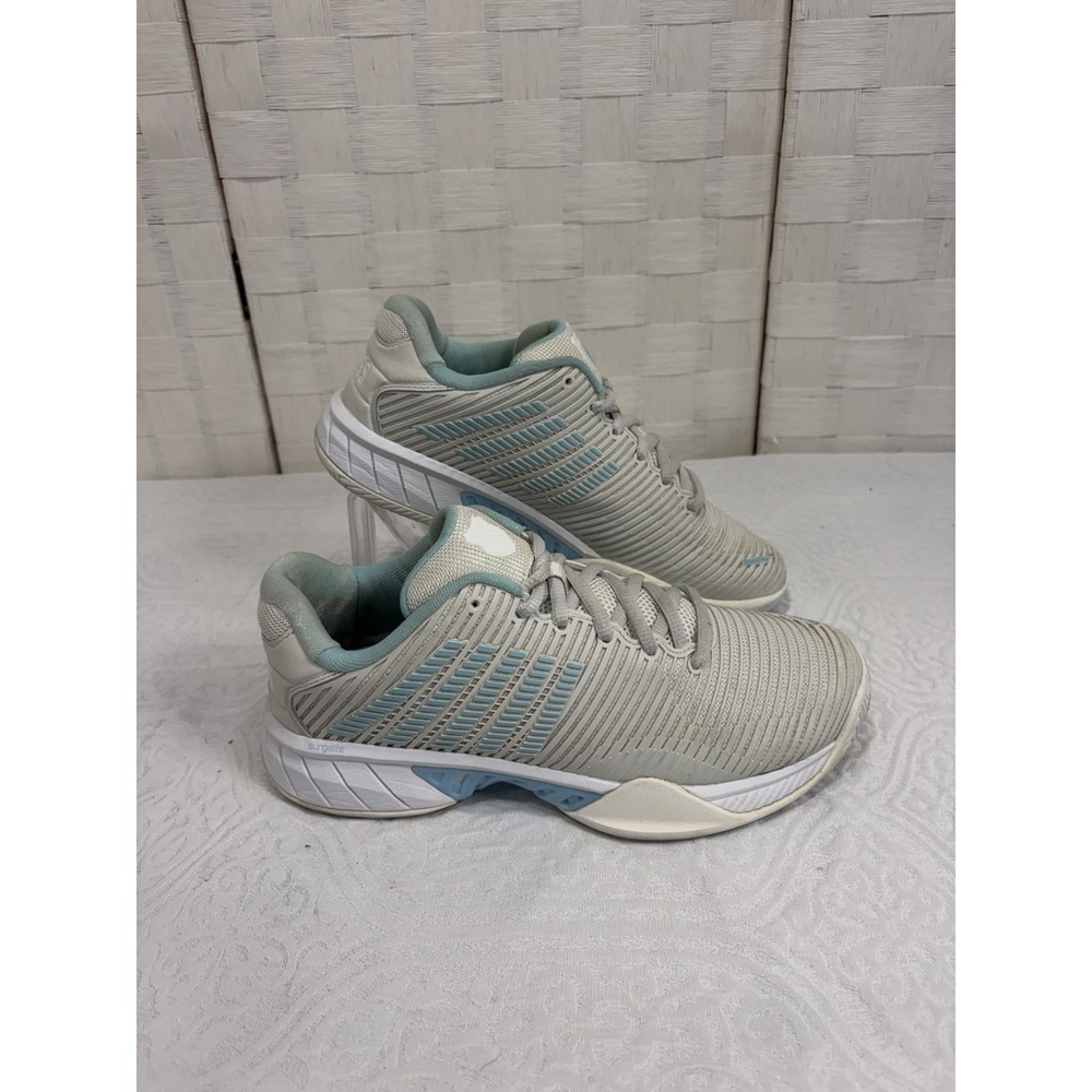 K- Swiss Hypercourt Express 2 Tennis Shoes womens 9 gray/blue